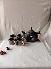 Terracotta by Sachii "Longpi Black Pottery Teapot-Cups Set"