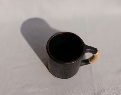 Terracotta by Sachii "Longpi Black Pottery Coffee Mug Large"