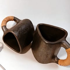 Terracotta by Sachii "Longpi Black Pottery Trikon Coffee Mug Small"