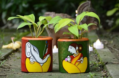 Ganesha & Laxmi Planter Set [of 2]