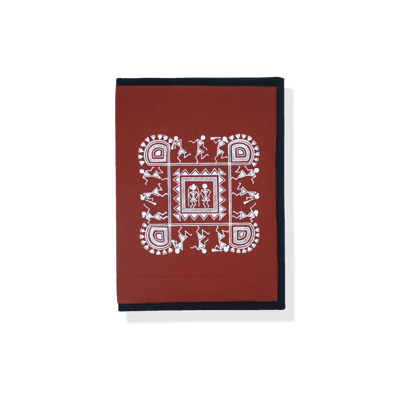 Square Warli Design Zip File Folder