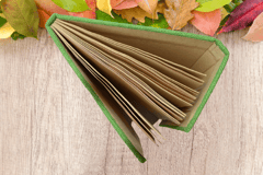 Jute Handmade Diary - parrot green colour