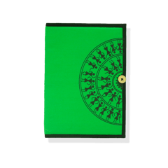 Semi-Circle Warli Design Button File Folder