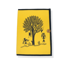 Warli Tree Design Button File Folder