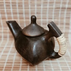 Terracotta by Sachii "Longpi Black Pottery Small Triangular Teapot"