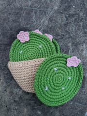 Cute Crochet Coaster Set - Made from 100% cotton
