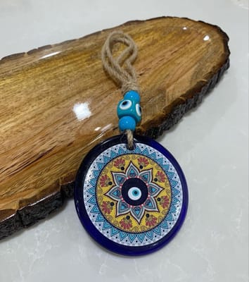 Large evil eye door hanging | Feng Shui | Evil eye hanging for car, home, office | Protect your space from negativity | Aura Cleaning | Brings Positivity | Invites good luck and prosperity