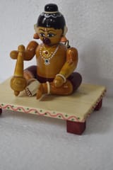 Baala Hanuman with Gada Wooden Showpiece