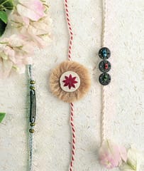 Rakhi Set of 3 (Saral Rakhi+ Vintage rakhi + Tridosha Rakhi)