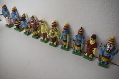 Dasavatharam Kondapalli Wooden Showpieces Set