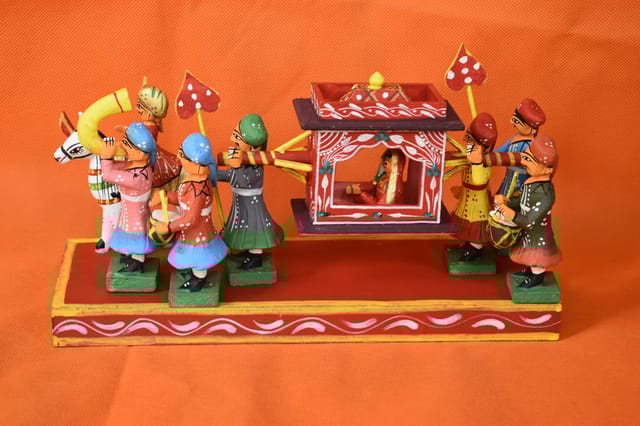 Traditional Bridal Palanquin Kondapalli Decorative Showpiece