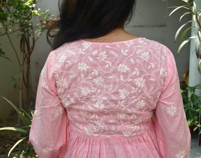 Angarkha Top Pink