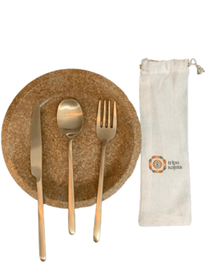 Brass Cutlery Set - Tripo Saints