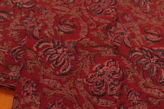 Red Kalamkari Handloom Cotton fabric -0033