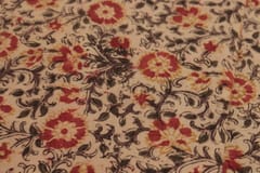 Cream Kalamkari Handloom Cotton fabric -0037