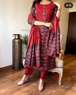 New Festival Designer Proceen Print Kurti Set