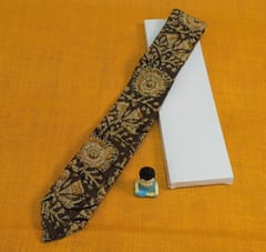 Kalamkari Green Tie 005