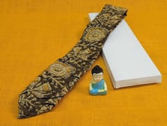 Kalamkari Green Tie 005