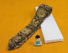 Kalamkari Green Tie 005