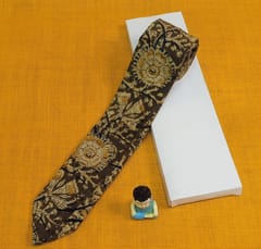 Kalamkari Green Tie 005