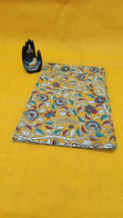Kalamkari Yellow Fabric - 0043