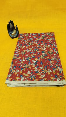 Kalamkari Red Fabric - 0044