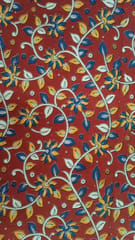 Kalamkari Red Fabric - 0044
