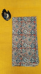 Kalamkari Orange Fabric - 0052