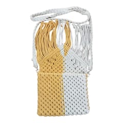 Yellow & White Bag