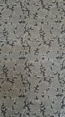 Grey Kalamkari Handloom Cotton fabric - 0054