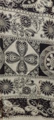 Cream And Black Kalamkari Dupatta VMM 012