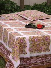 Charming Yellow Ochre Organic Cotton  Bedsheet Set