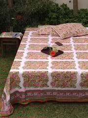Charming Yellow Ochre Organic Cotton  Bedsheet Set