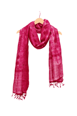 Shibori Tie & Dye Handwoven Tussar Silk Dupatta