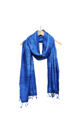 Shibori Tie & Dye Handwoven Tussar Silk Dupatta
