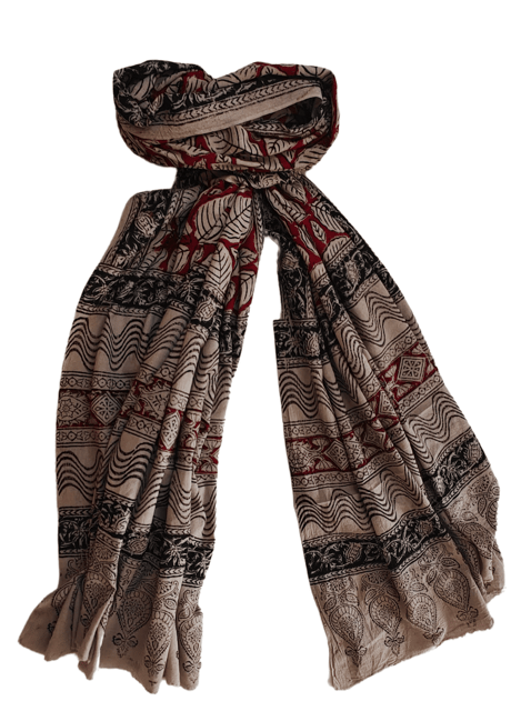 Khadi Kalamkari Shawl VMM 008