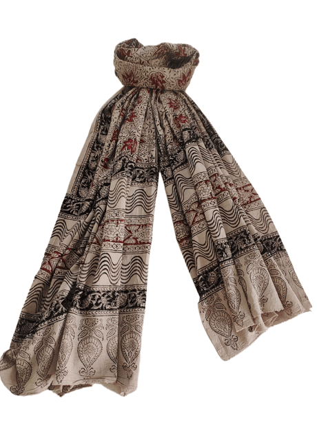Khadi Kalamkari Shawl VMM 003