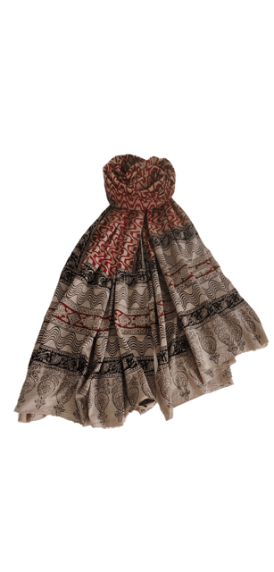 Khadi Kalamkari Shawl VMM 001