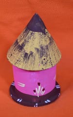Wooden Village Country Side Lifestyle Multicolor Hut Showpiece-2