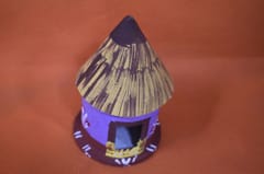Wooden Village Country Side Lifestyle Multicolor Hut Showpiece-1