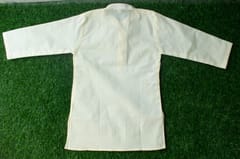 lemon yellow boy Cotton Kurta by TINYTOONS
