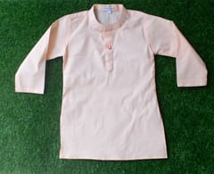 Peach boy Cotton Kurta by TINYTOONS