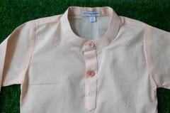 Peach boy Cotton Kurta by TINYTOONS