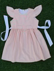 peach and white stripes Dress by tinytoons