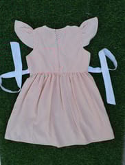 peach and white stripes Dress by tinytoons