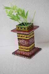 Kondapalli Pink and Marron Color Wooden Handmade Tulasi Kota Combo2