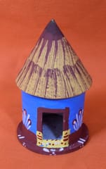Wooden Village Country Side Lifestyle Multicolor Hut Showpiece-Combo2