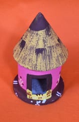 Wooden Village Country Side Lifestyle Multicolor Hut Showpiece-Combo2