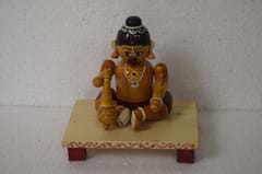 Baala Hanuman with Gada Wooden Showpiece