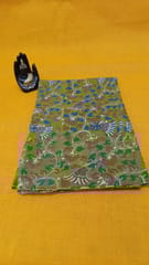 Kalamkari Green Fabric - 0046
